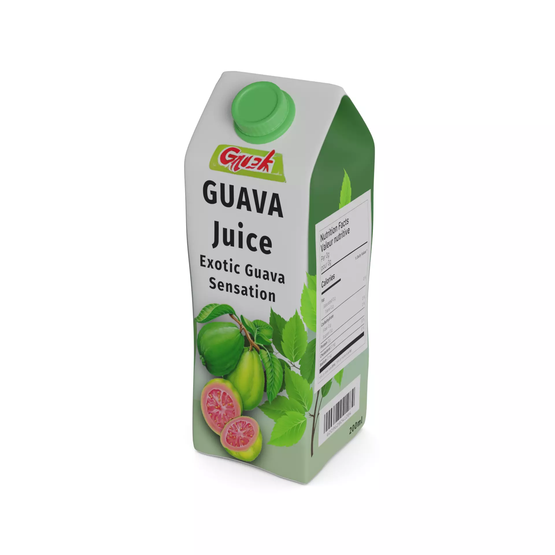 Nectars and juice drinks Guava Juice Drink Low-poly 3D model_0