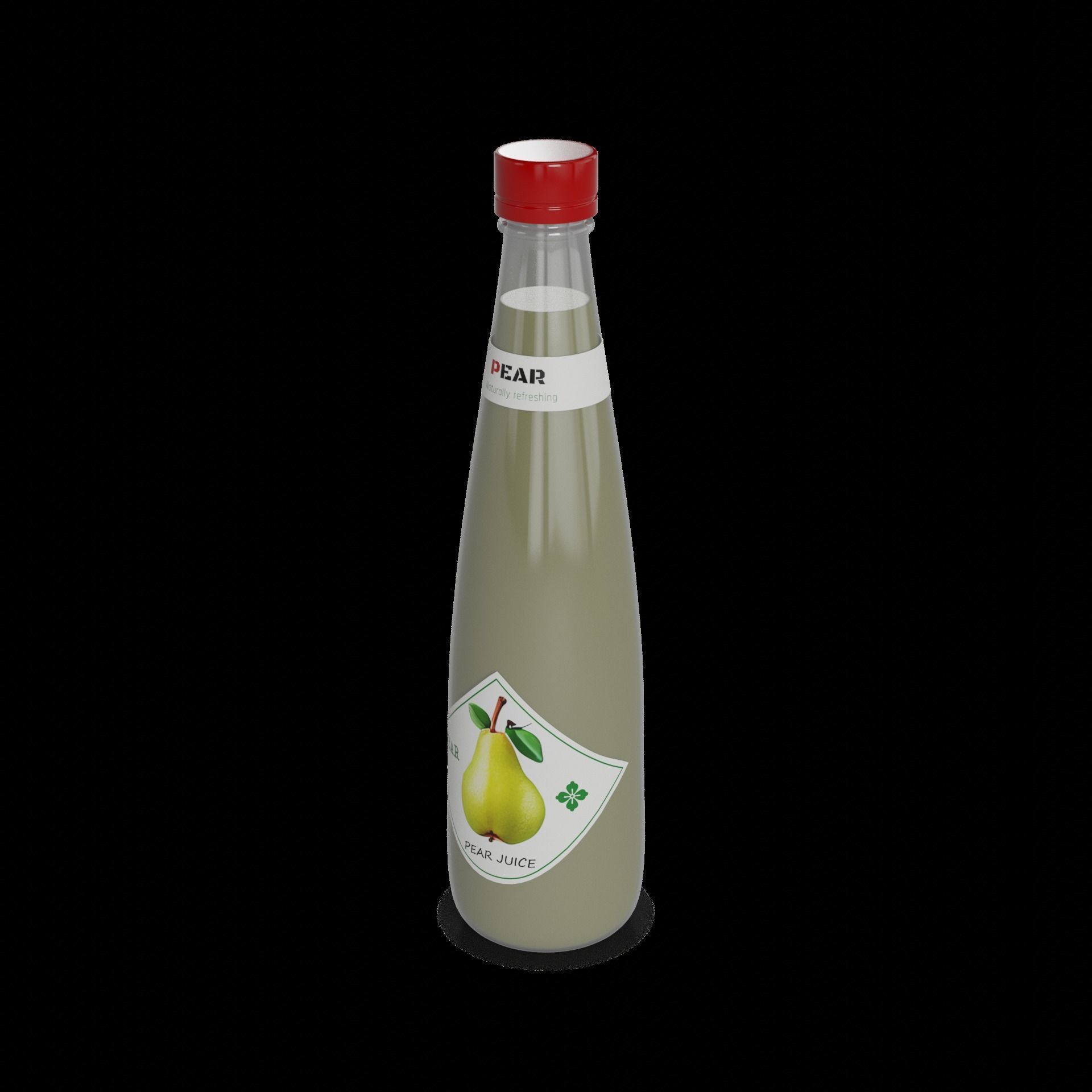 Juice Pear Juice Low-poly 3D model_1