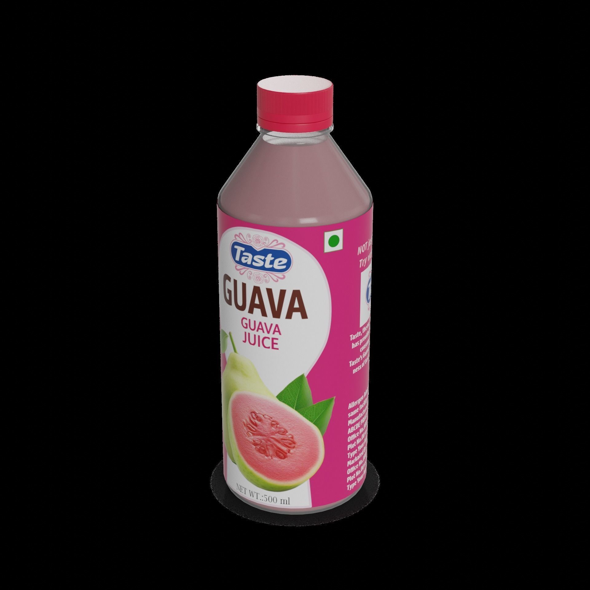 Juice Guava Juice Low-poly 3D model_1
