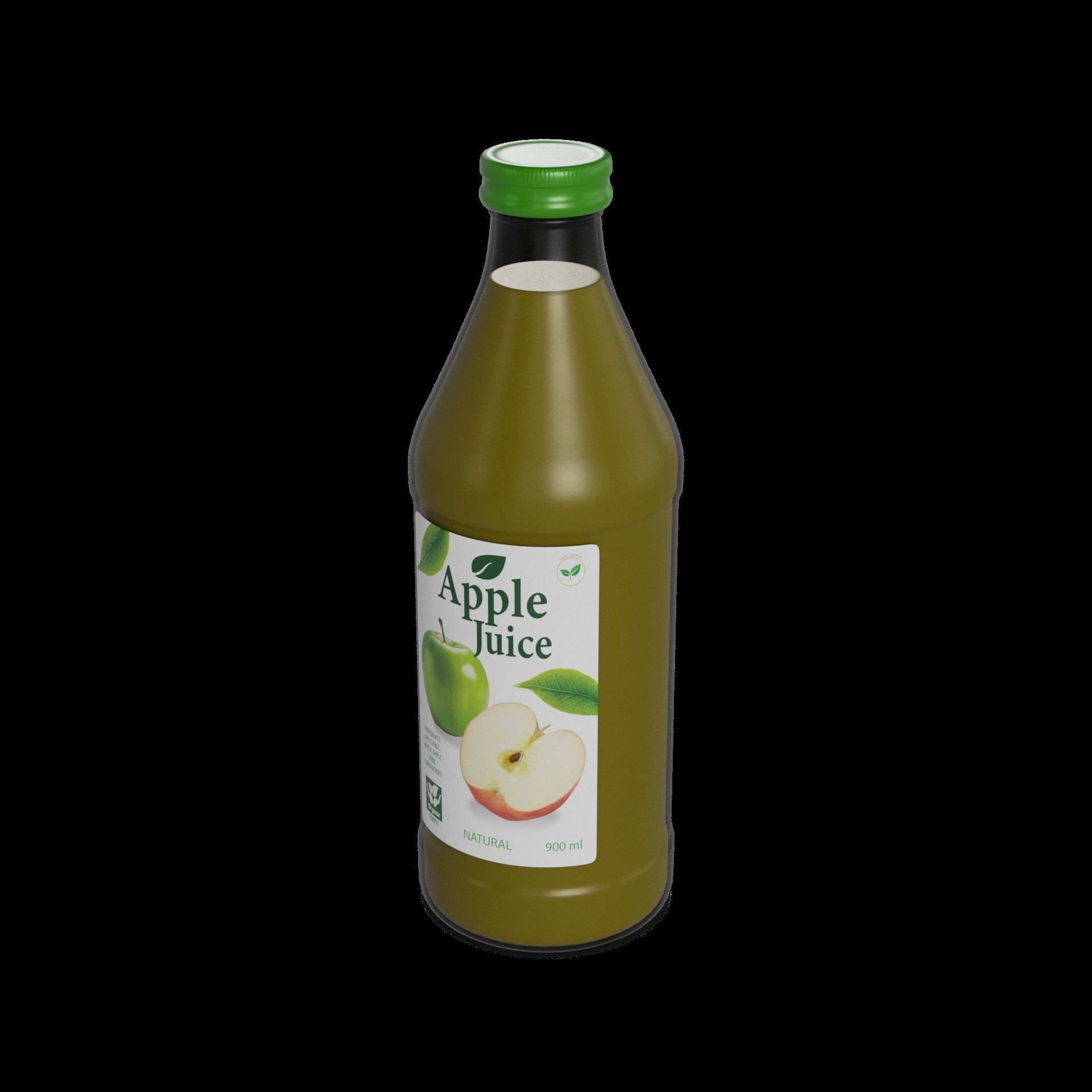 Juice Apple Juice 3D model_1