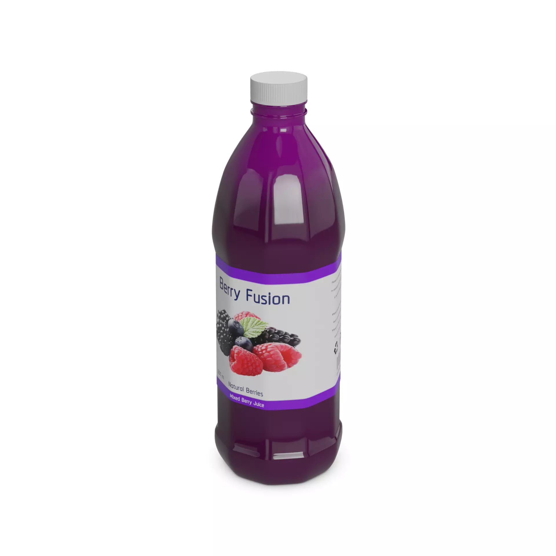 Juice Mixed Berry Juice Low-poly 3D model_0