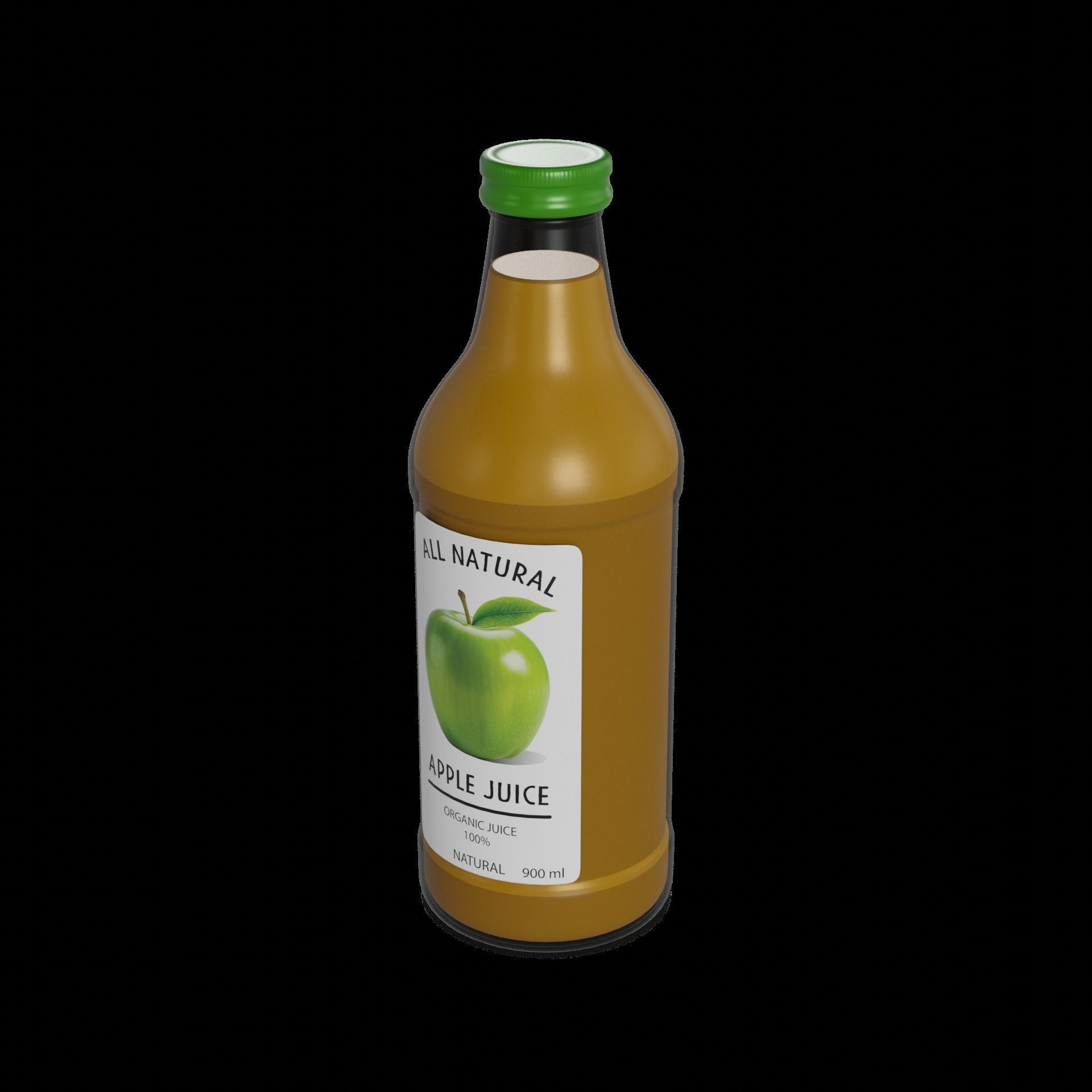 Juice Apple Juice 3D model_1