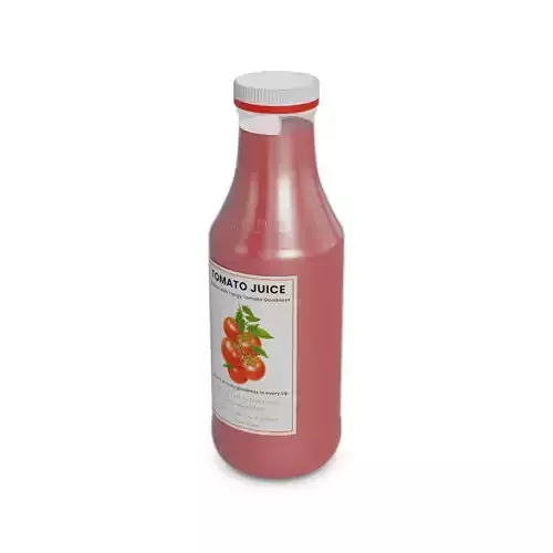 Juice Tomato Juice Low-poly 3D model