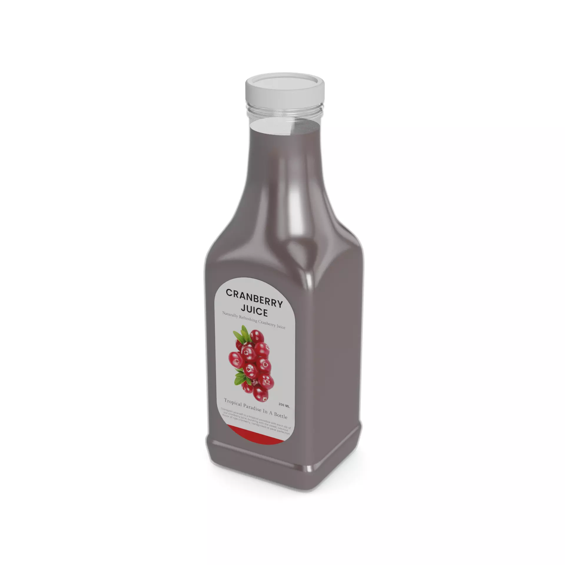 Juice Cranberry Juice 3D model_0