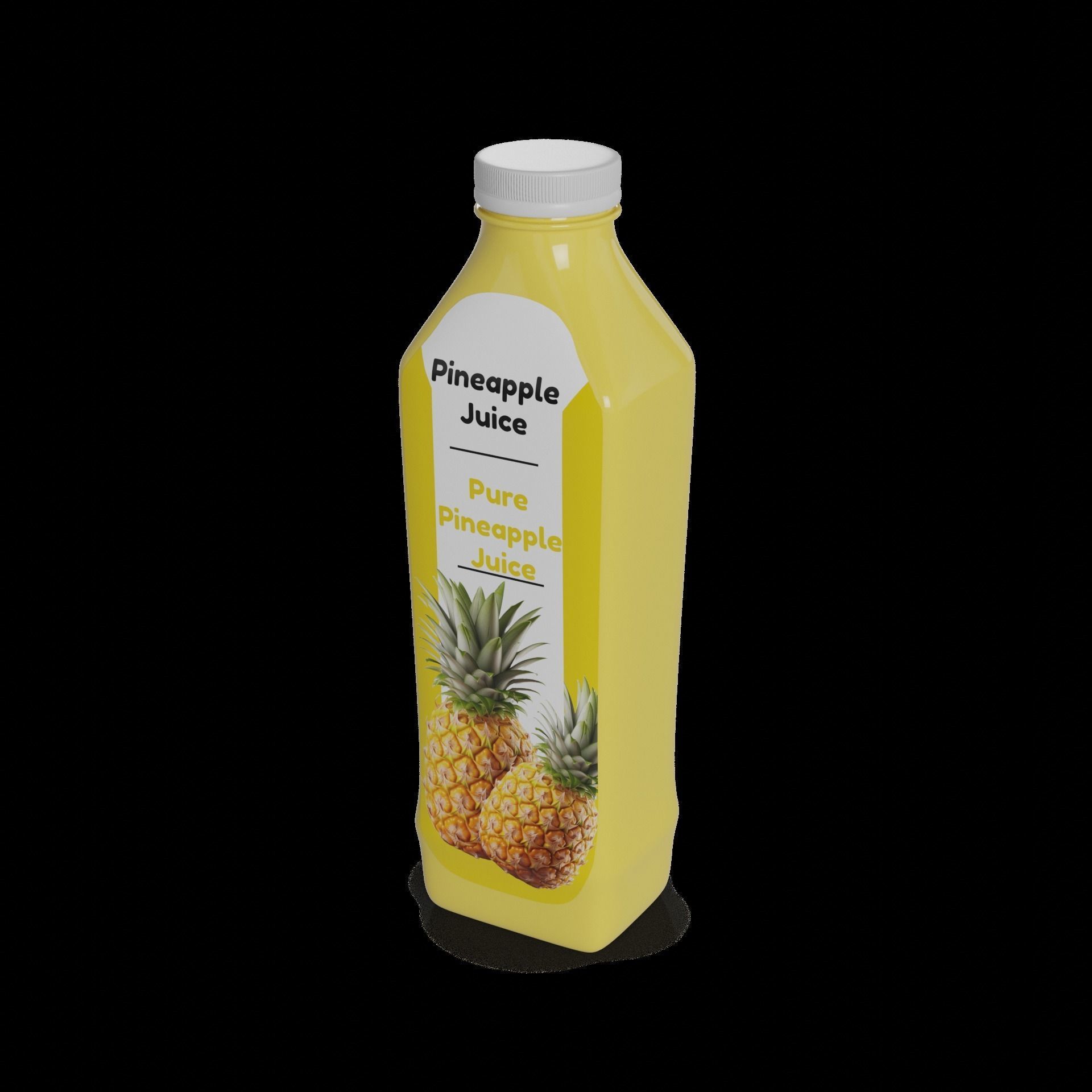 Juice Pineapple Juice 3D model_1