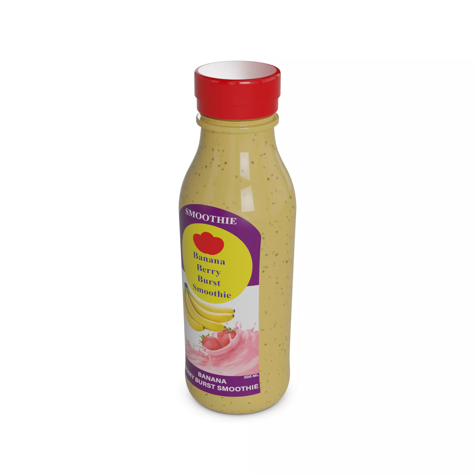 Smoothies Banana Berry Burst Smoothie 3D model_0