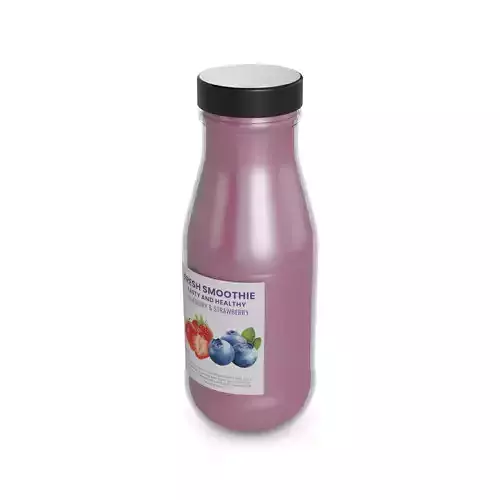 Smoothies Mixed Berry Medley Smoothie Low-poly 3D model