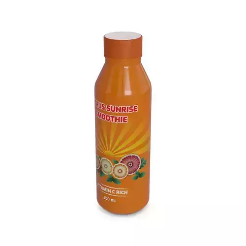 Smoothies Citrus Sunrise Smoothie Low-poly 3D model