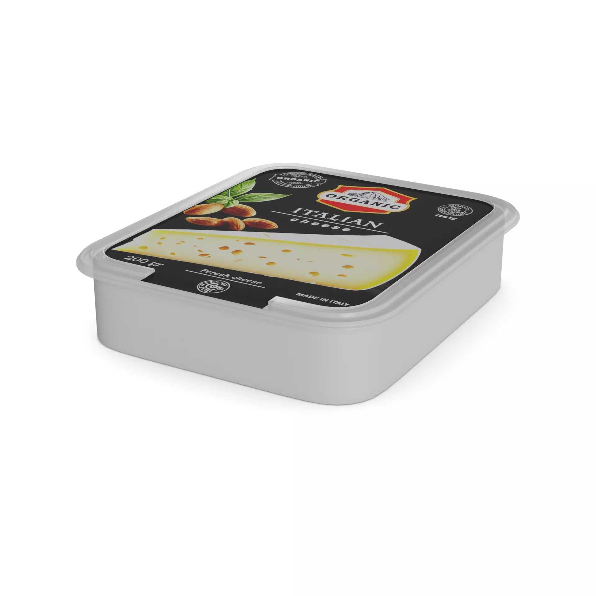 Hard cheese Asiago Cheese Low-poly 3D model_0