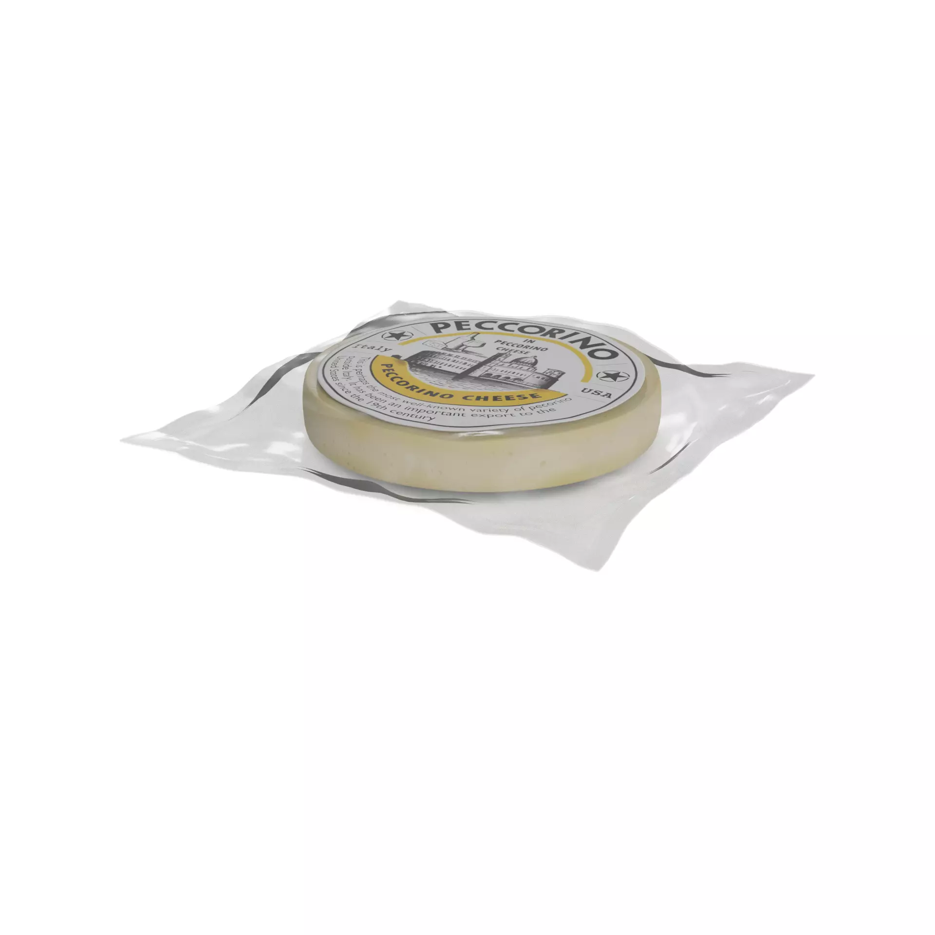 Hard cheese Pecorino Romano Cheese 3D model_0