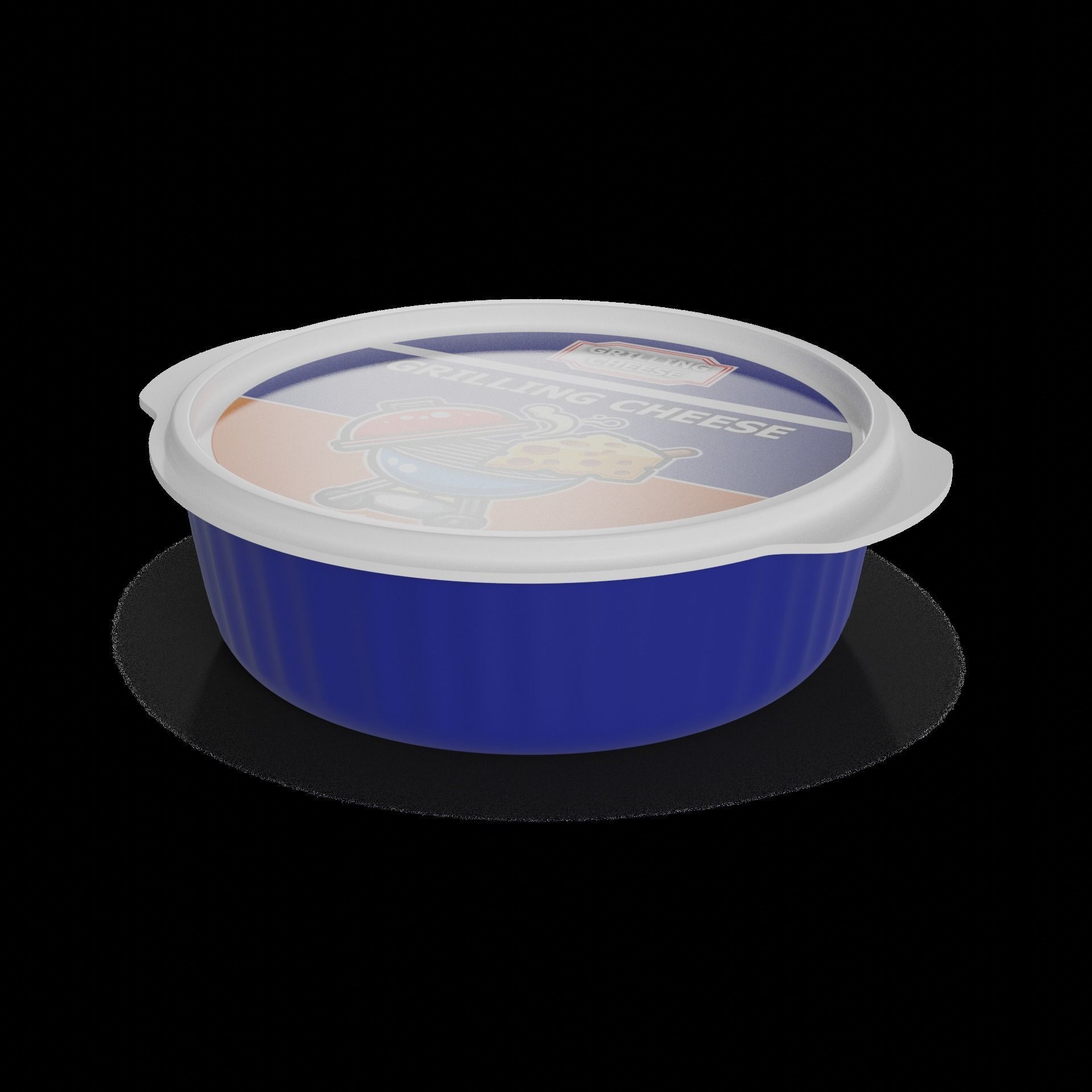 Grilling cheese Grilling Cheese Low-poly 3D model_1