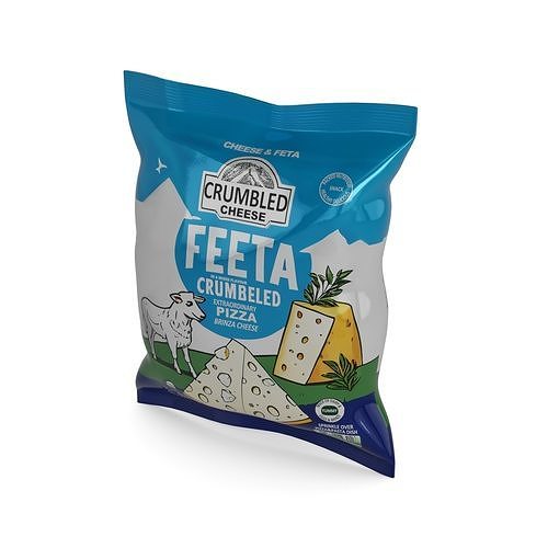 Feta and brinza cheese Feta Cheese Low-poly 3D model