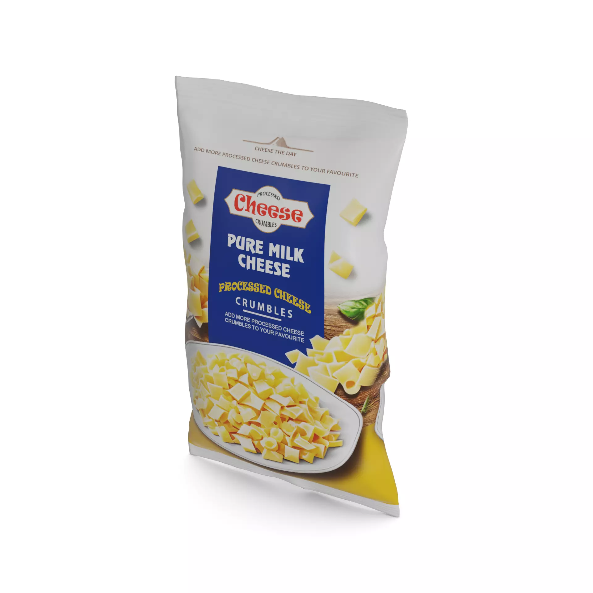 Processed cheese Processed Cheese Crumbles Low-poly 3D model