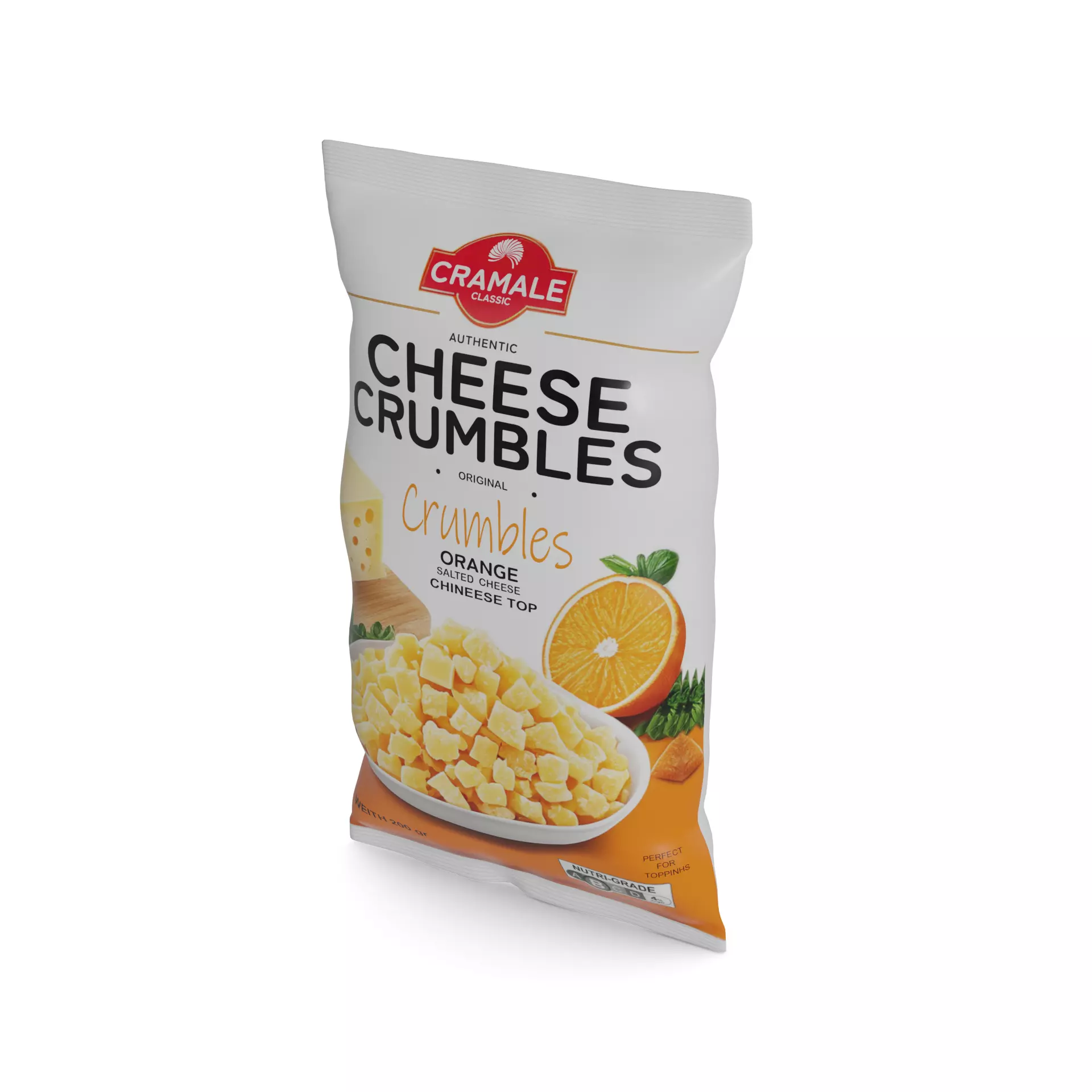 Processed cheese Processed Cheese Crumbles Low-poly 3D model_0