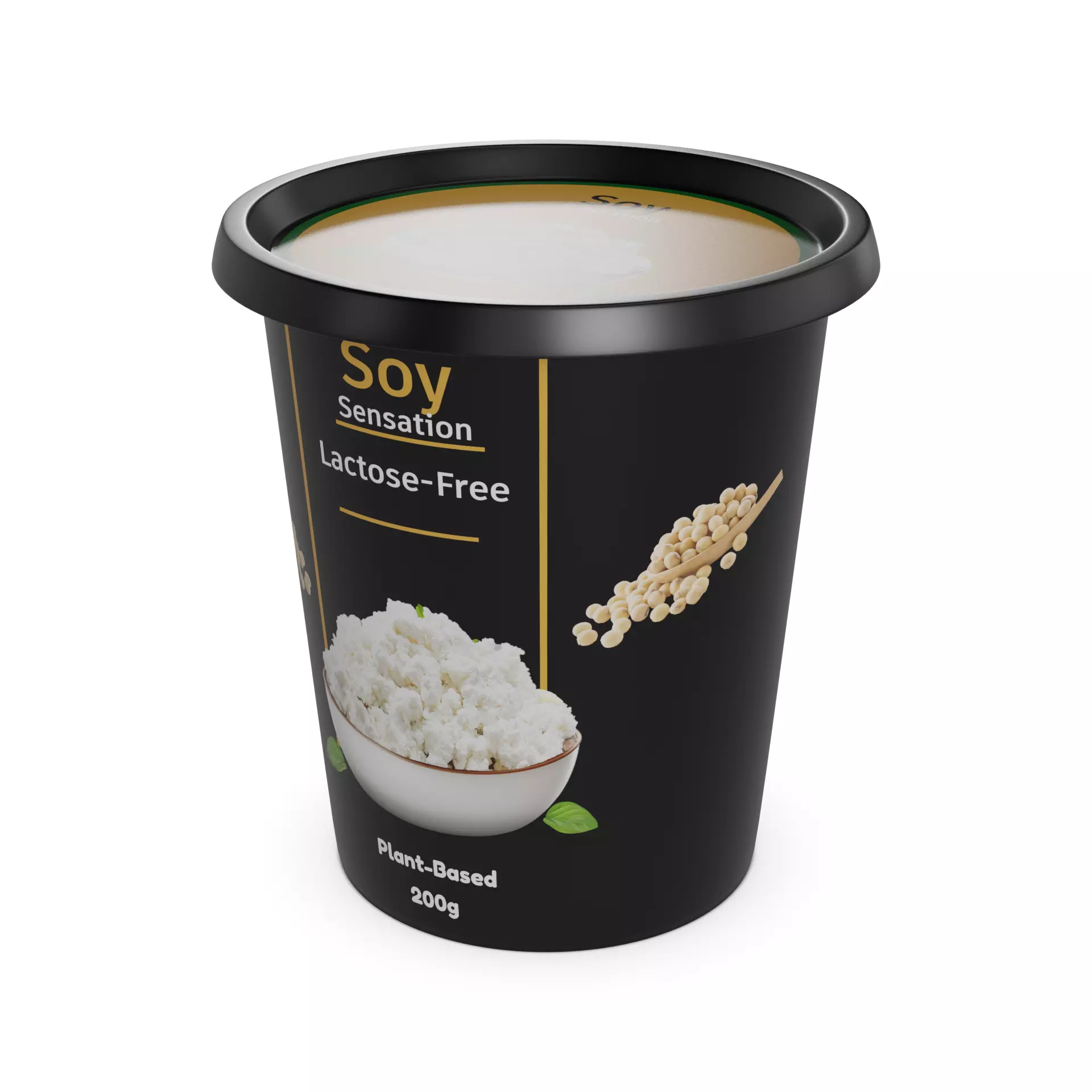 Plantbased cheese alternatives Soy Sensation Low-poly 3D model_0