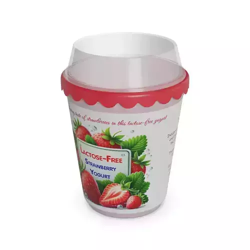 Lactose-free yoghurts and desserts Lactose-Free Strawberry Yogurt