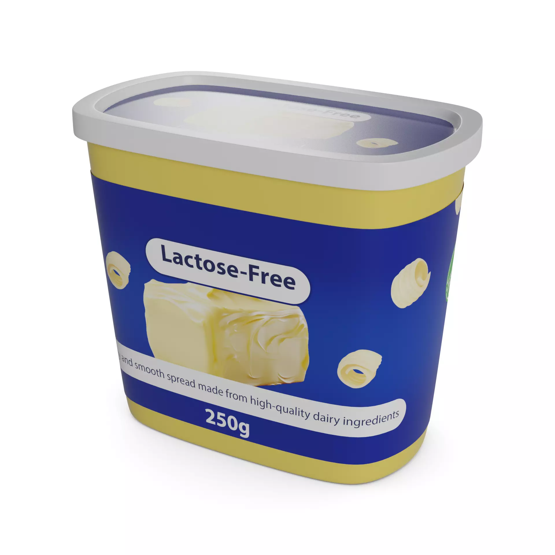 Lactose-free butter and margarine Lactose-Free Butter 3D model_0