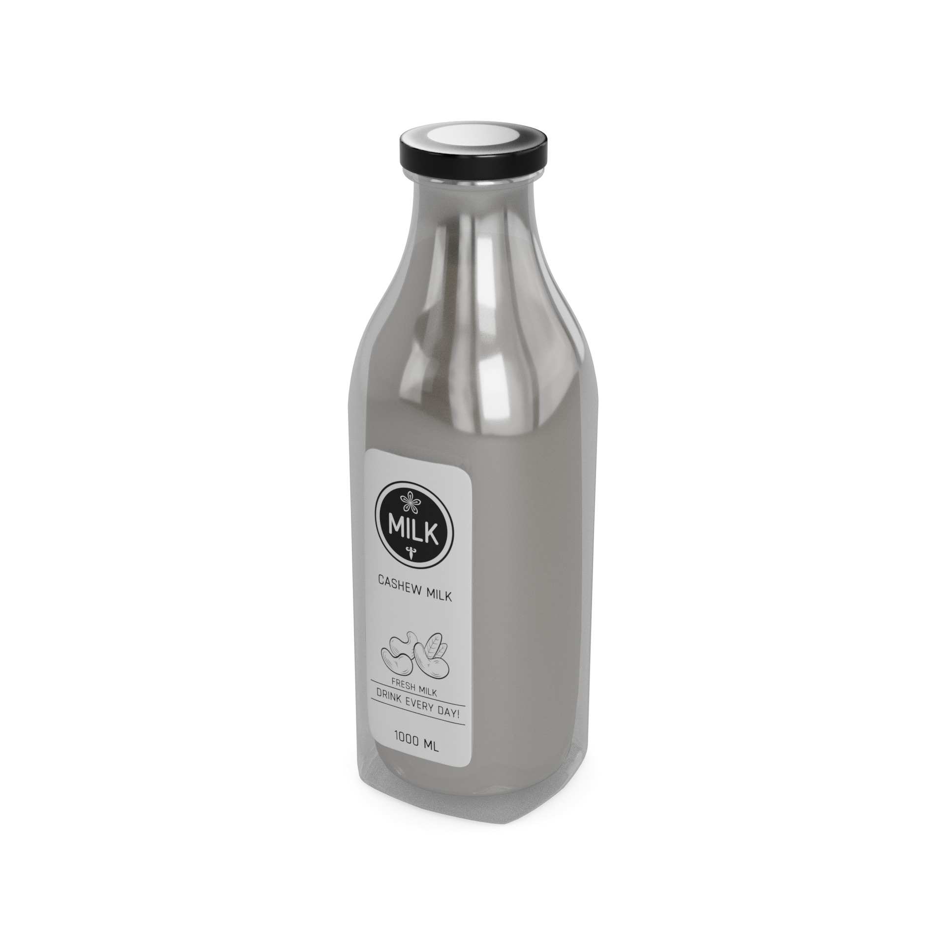 Cashew Milk 3D model_2