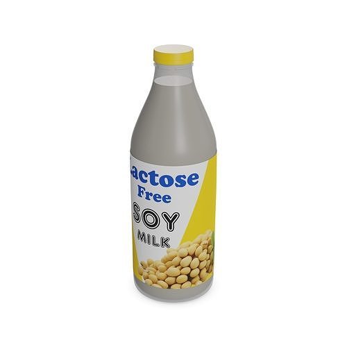 Plantbased milk alternatives Soy Milk 3D model