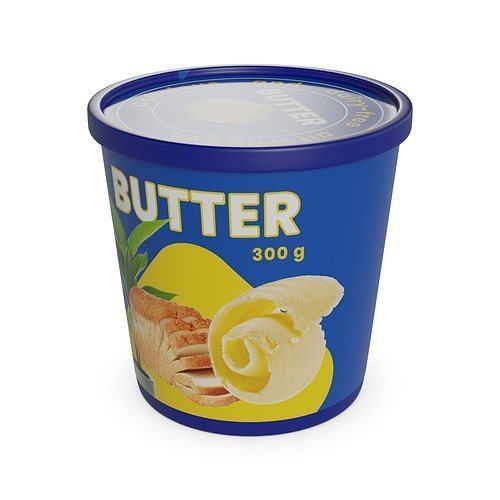 Plantbased butter alternatives  3D model