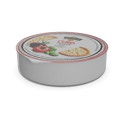 Curd cheese Curd Cheese Dip Low-poly 3D model