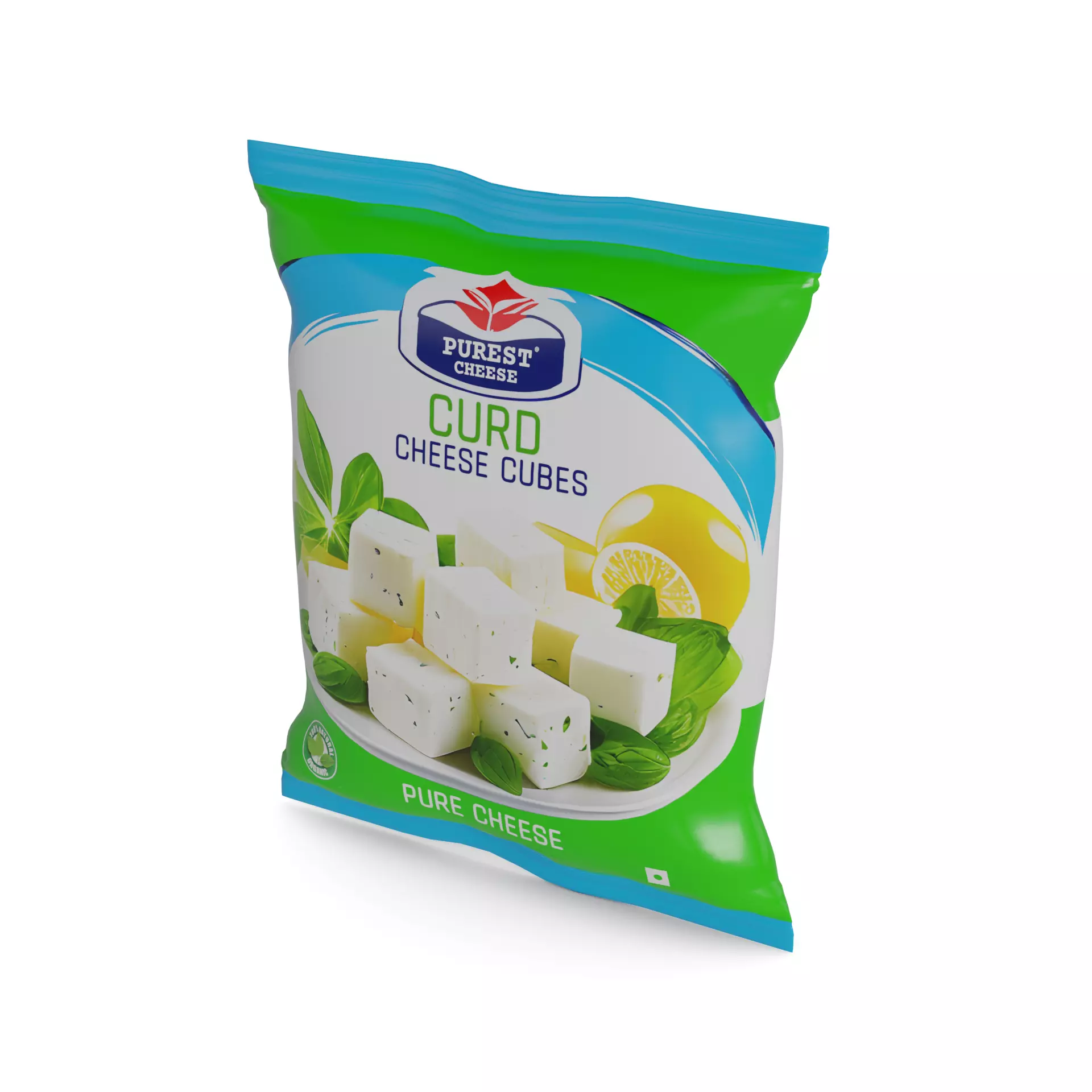 Curd cheese Curd Cheese Cubes Low-poly 3D model_0
