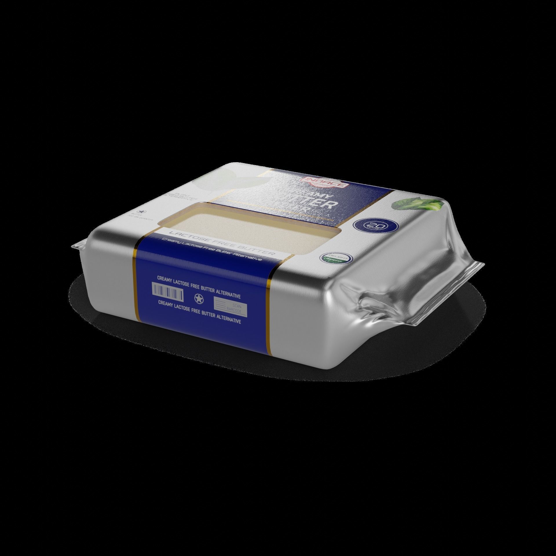 Plantbased butter alternatives Creamy Lactose-Free Butter Alt... Low-poly 3D model_1