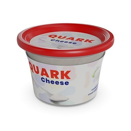 Curd cheese Quark Cheese 3D model