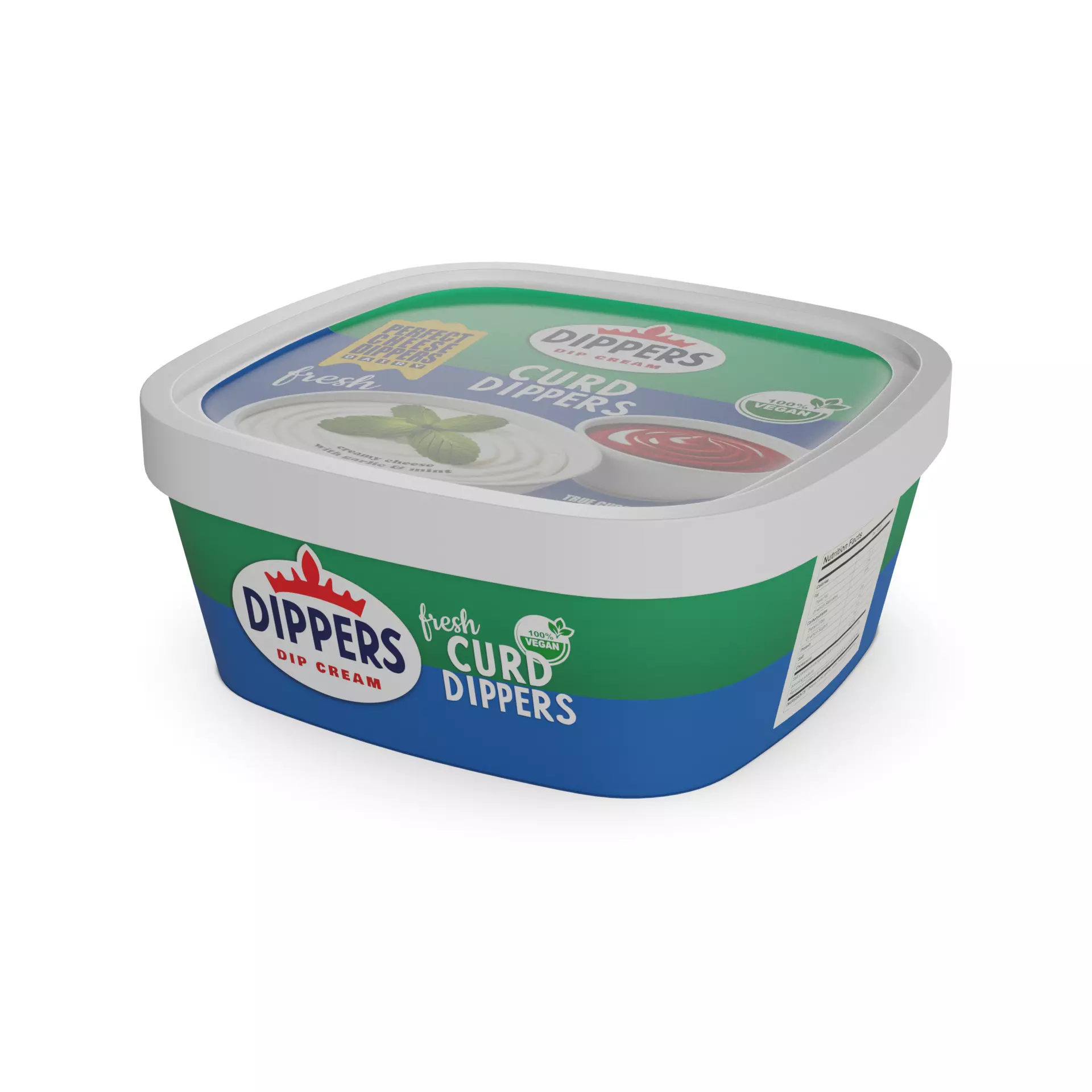 Curd snacks Curd Cheese Dippers Low-poly 3D model_0