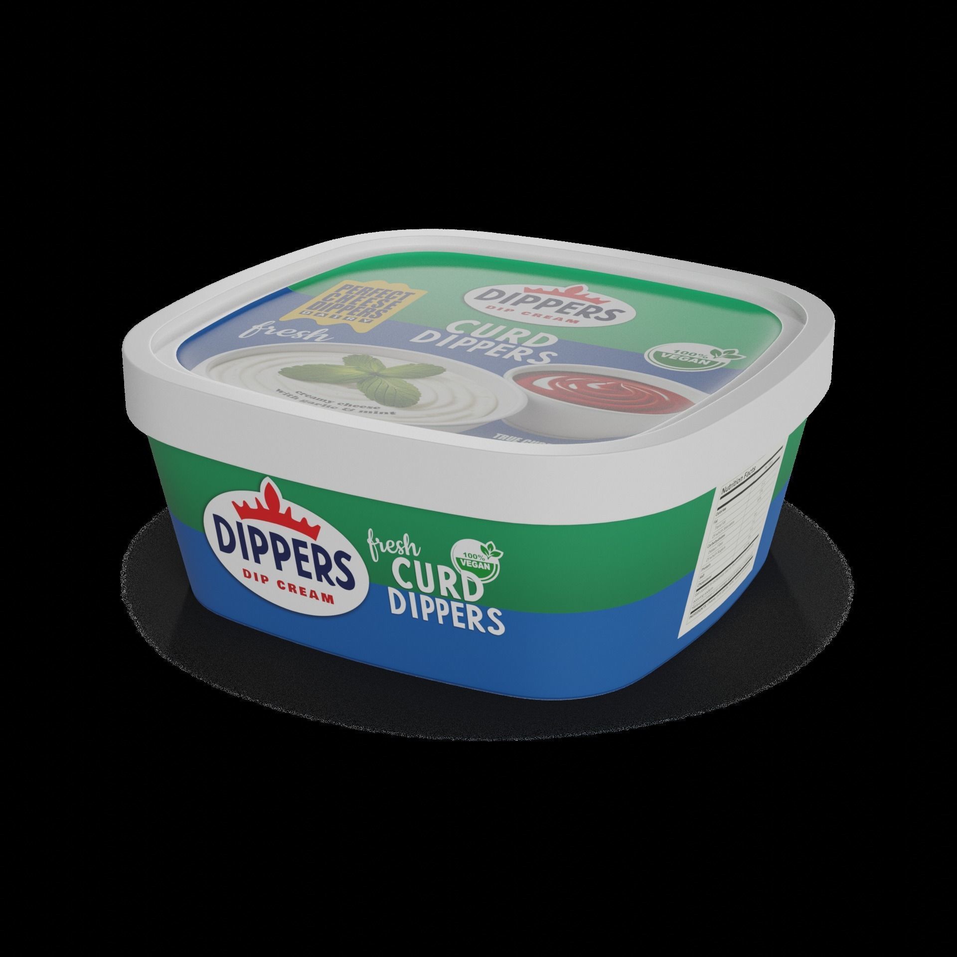 Curd snacks Curd Cheese Dippers Low-poly 3D model_1