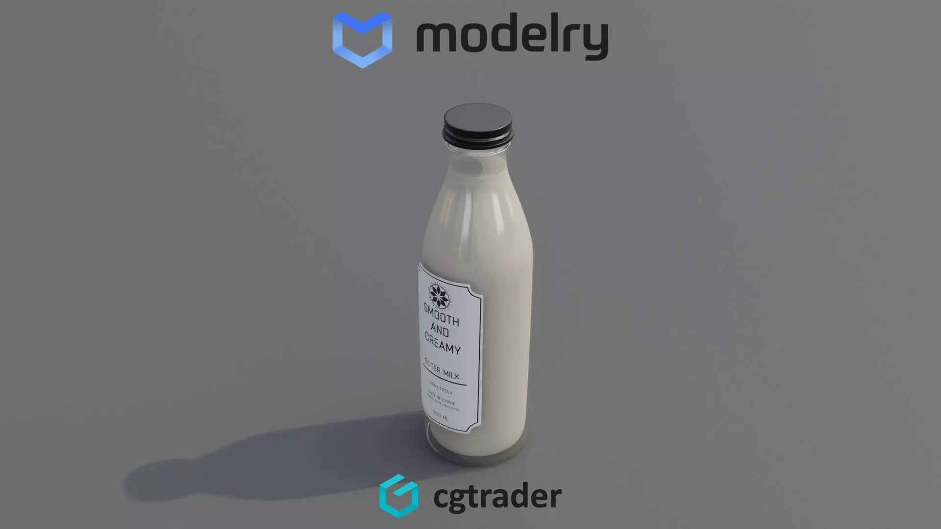 Buttermilk 3D model_0
