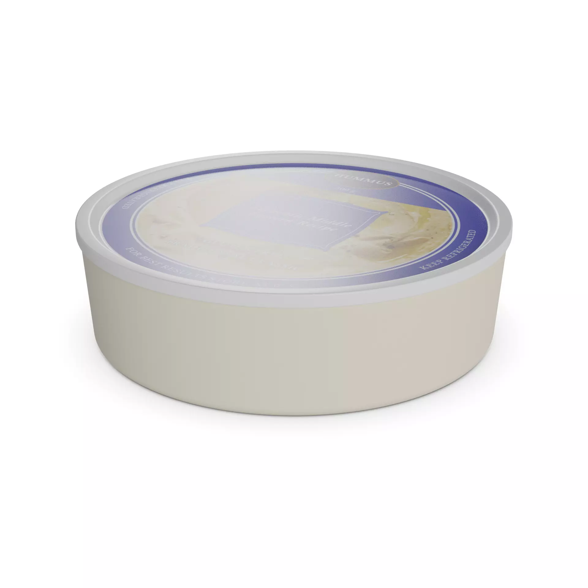 Hummus Hummus Low-poly 3D model_0