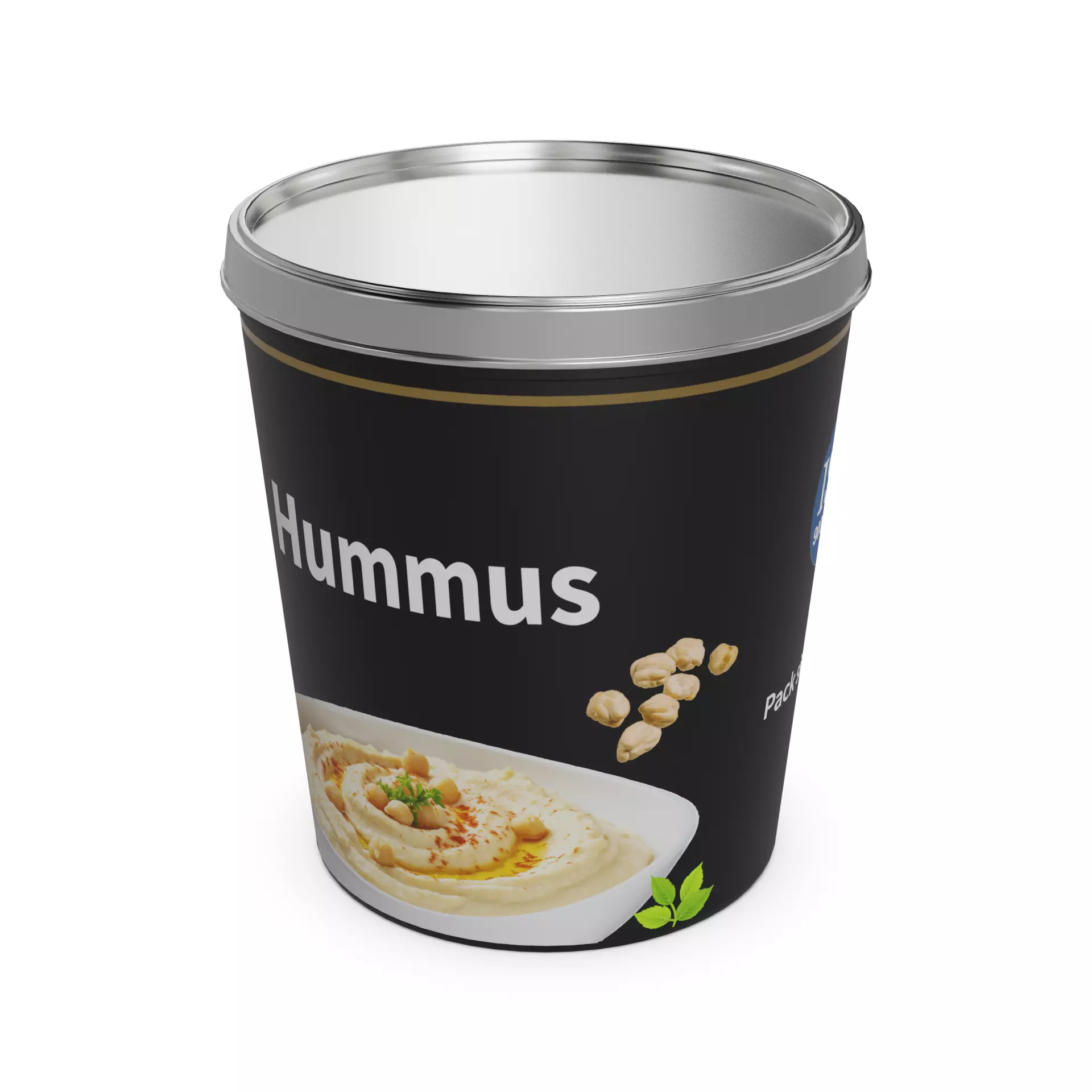 Hummus Hummus Low-poly 3D model_0