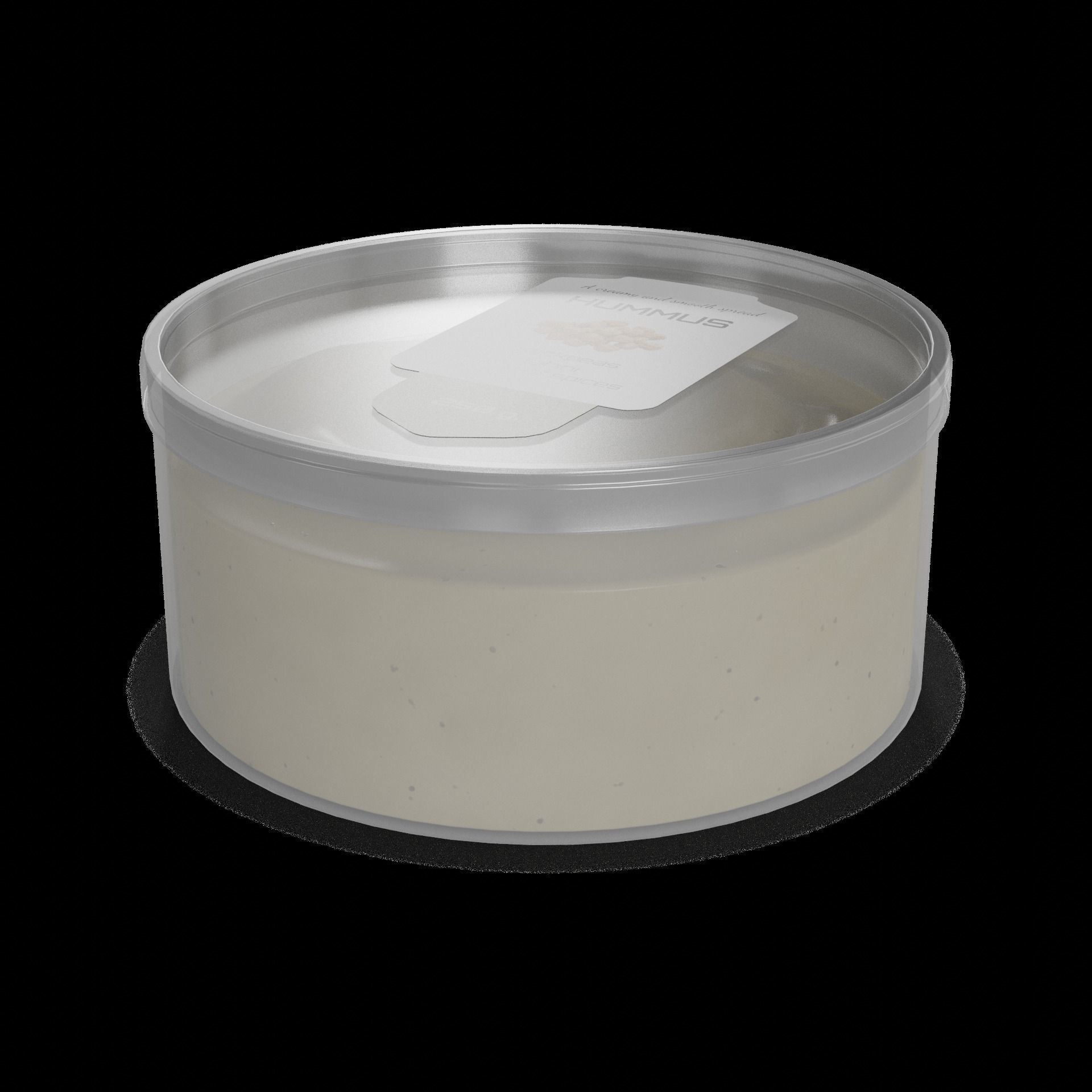 Hummus Hummus Low-poly 3D model_1