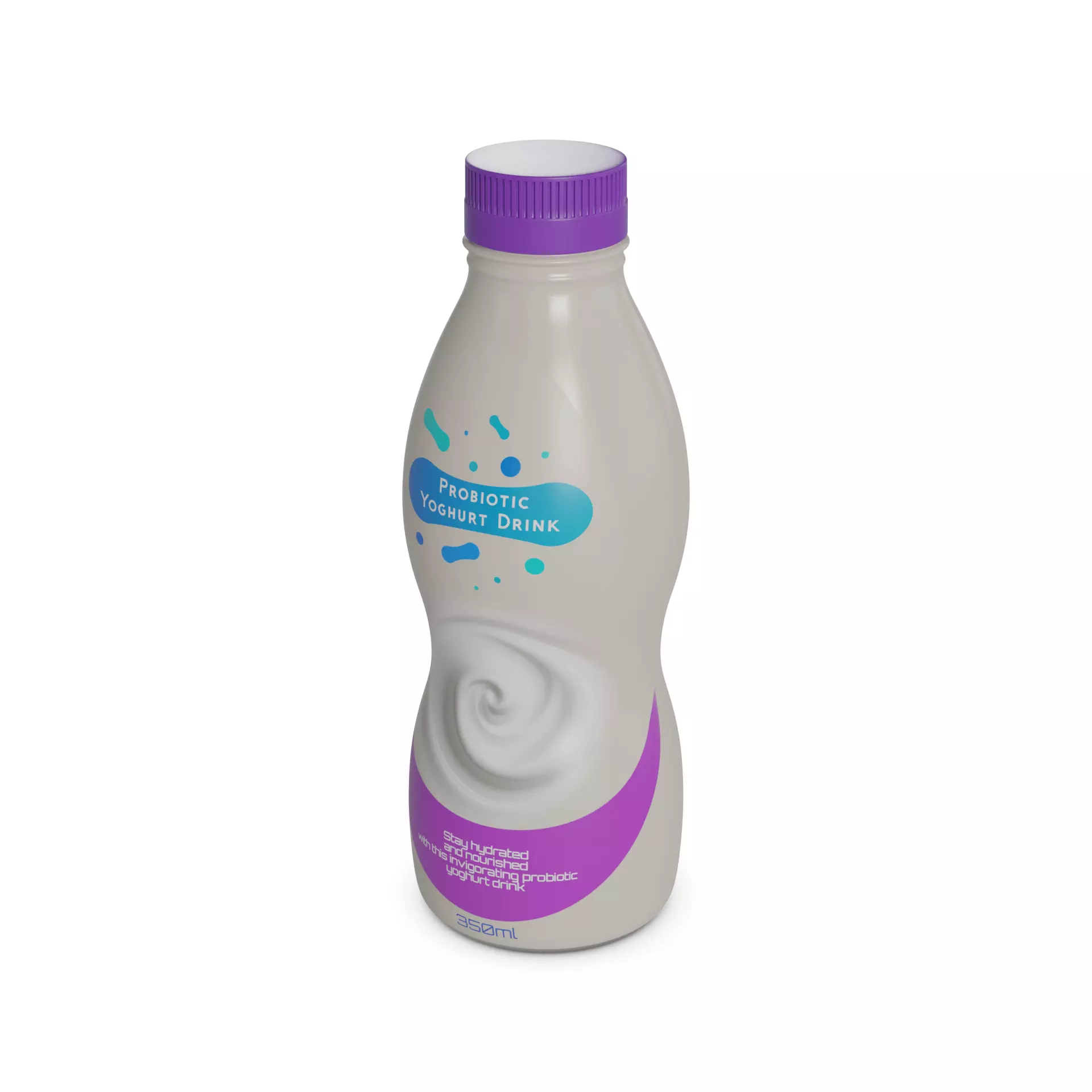 Probiotic drinks Probiotic Yoghurt Drink 3D model_0