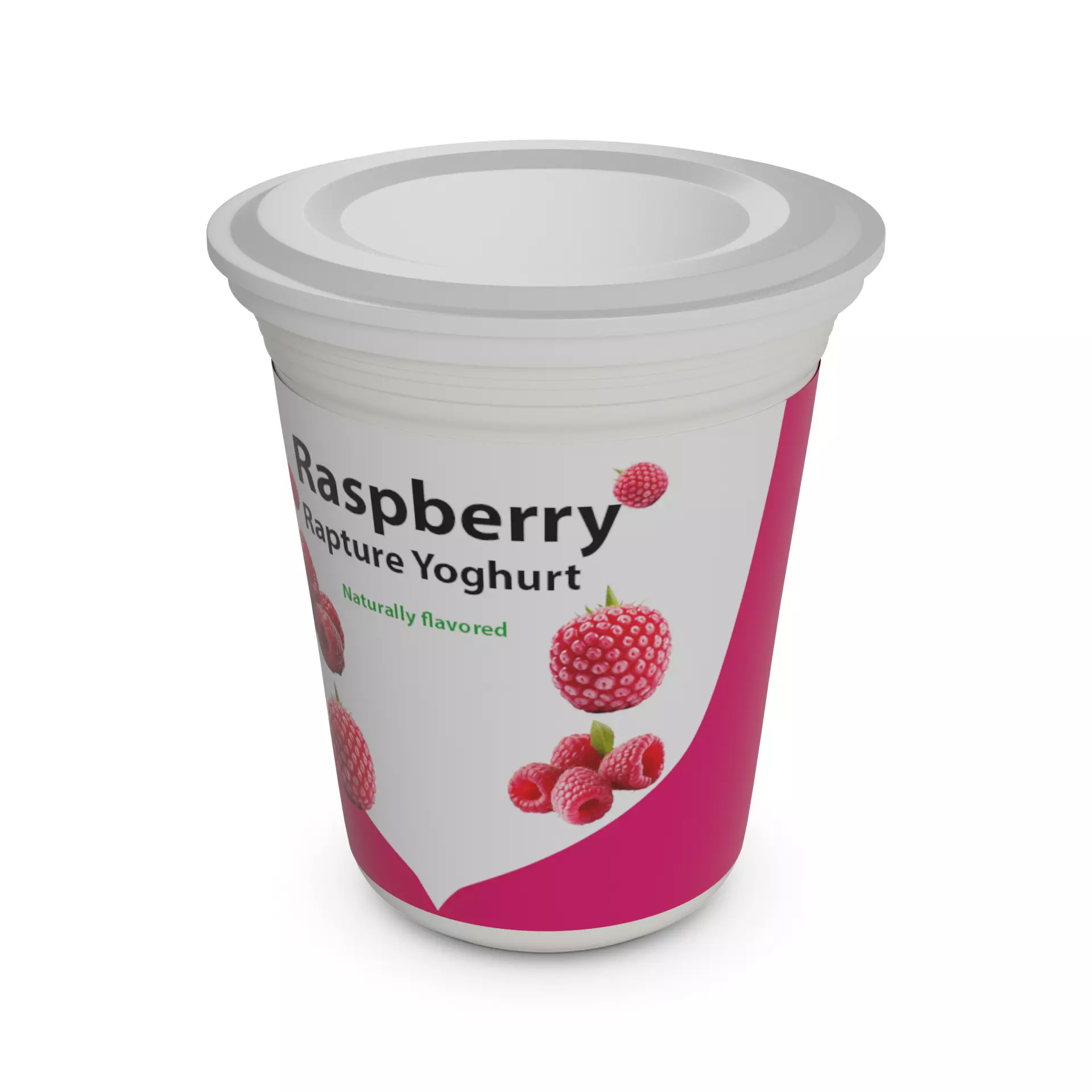 Flavored yoghurts Raspberry Rapture 3D model_0