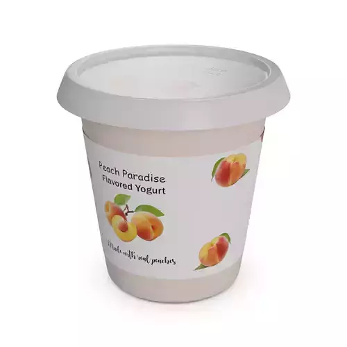 Flavored yoghurts Peach Paradise
