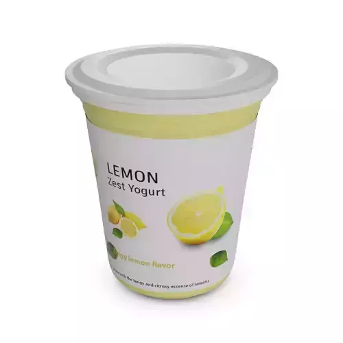 Flavored yoghurts Lemon Zest