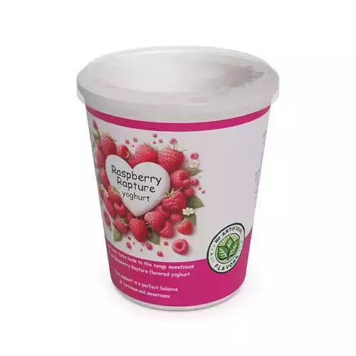 Flavored yoghurts Raspberry Rapture