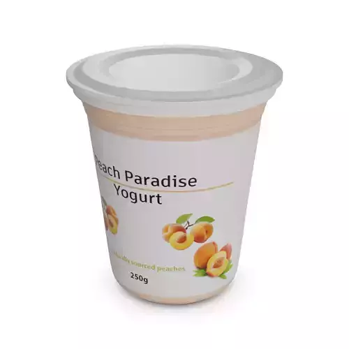 Flavored yoghurts Peach Paradise