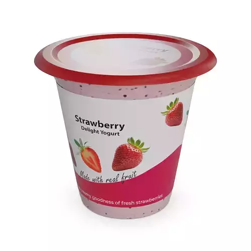 Flavored yoghurts Strawberry Delight