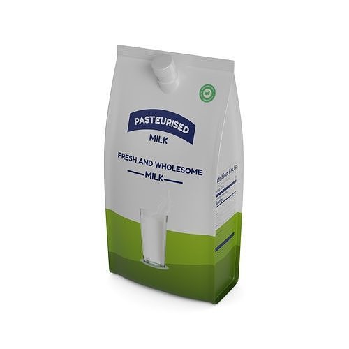 Pasteurised milk Pasteurised Milk Low-poly 3D model