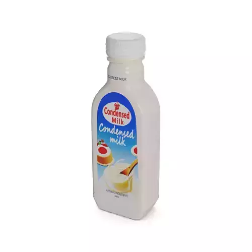 Condensed milk Condensed Milk Low-poly 3D model