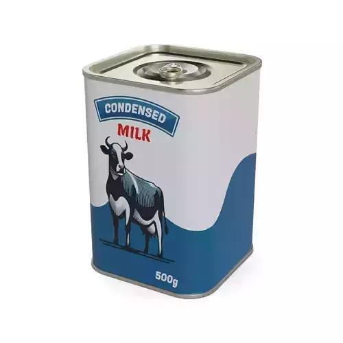 Condensed milk Condensed Milk Low-poly 3D model