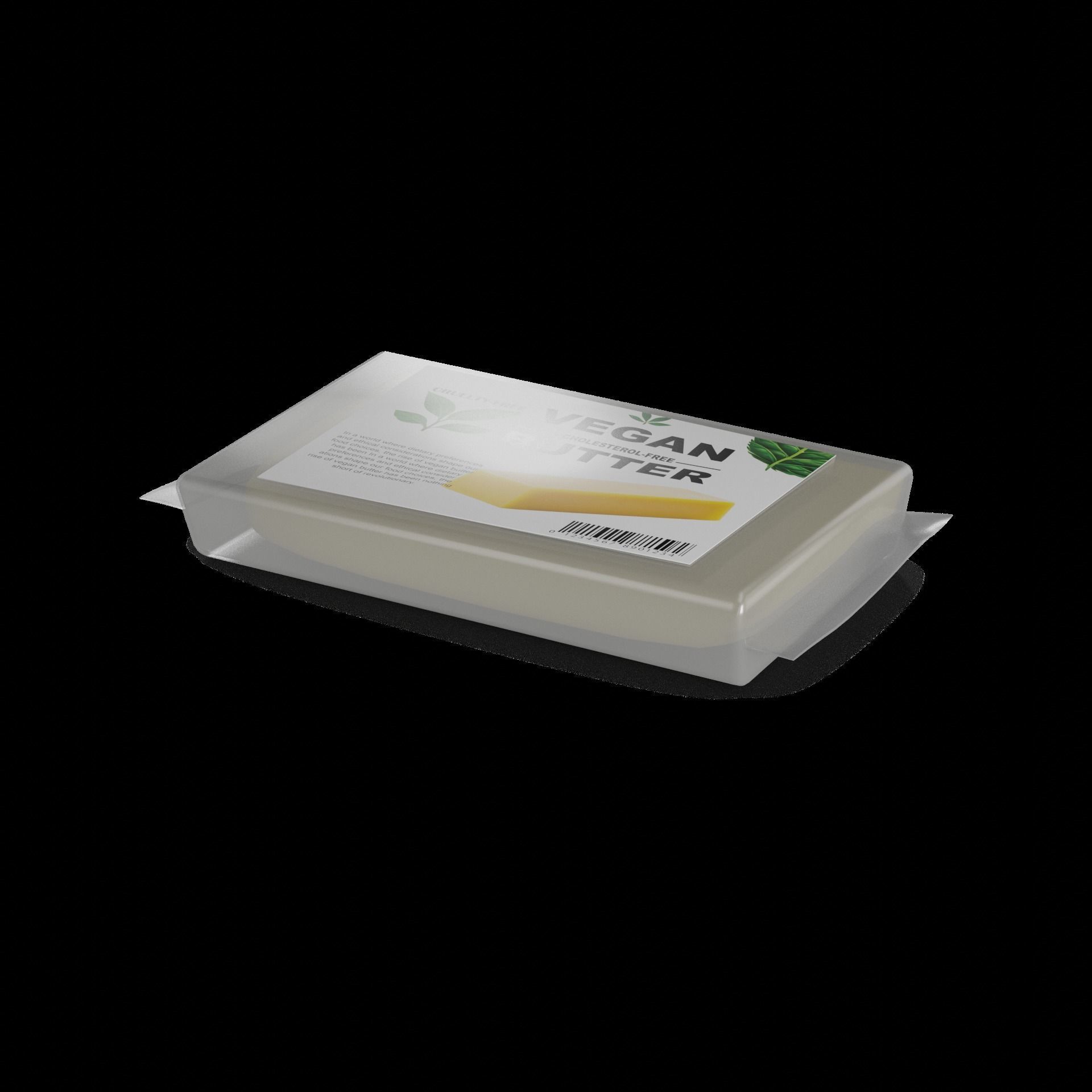 Butter Vegan Butter Low-poly 3D model_1