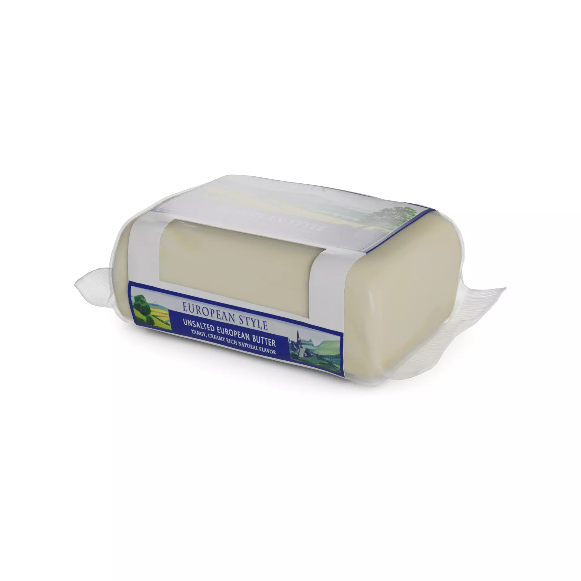 Butter European Style Butter Low-poly 3D model_0