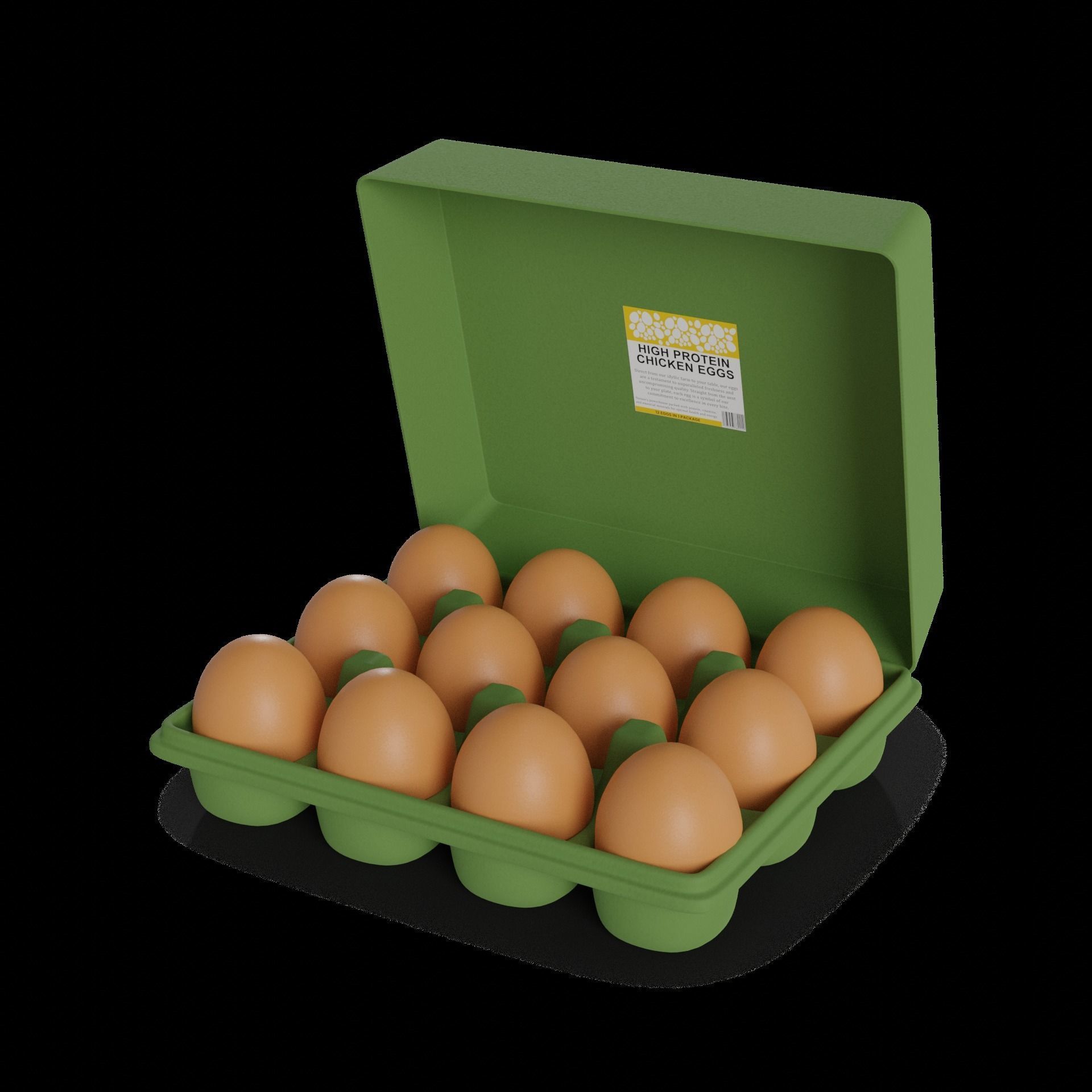 Chicken eggs Chicken Eggs 3D model_1