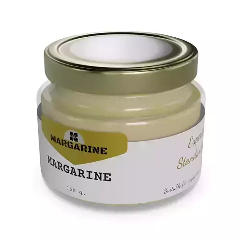 Margarine Margarine in a Glass Jar