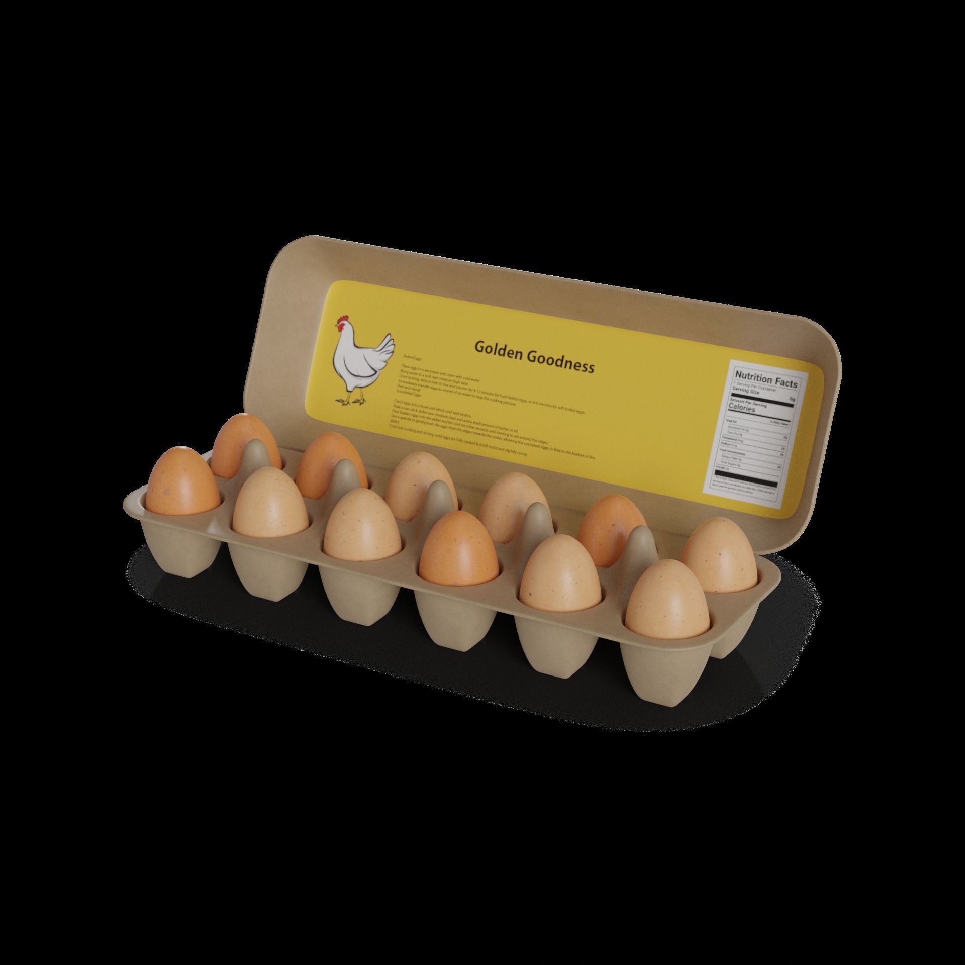 Chicken eggs Chicken Eggs 3D model_1