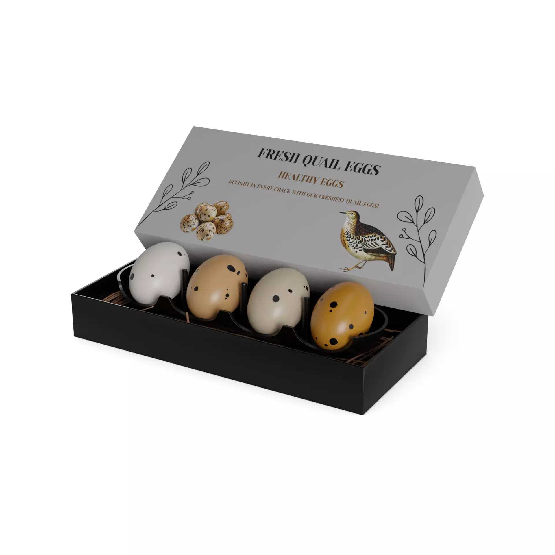 Quail eggs Quail Eggs Low-poly 3D model